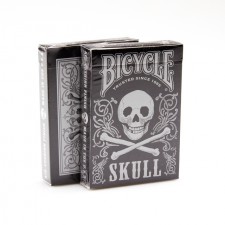Bicycle Skull Metallic Silver